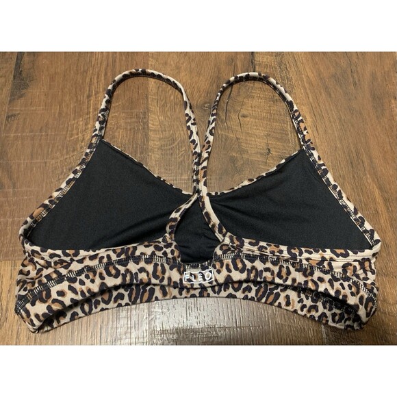 Fleo Leopard Print Sports Bra Women’s Size Large - Picture 2 of 4